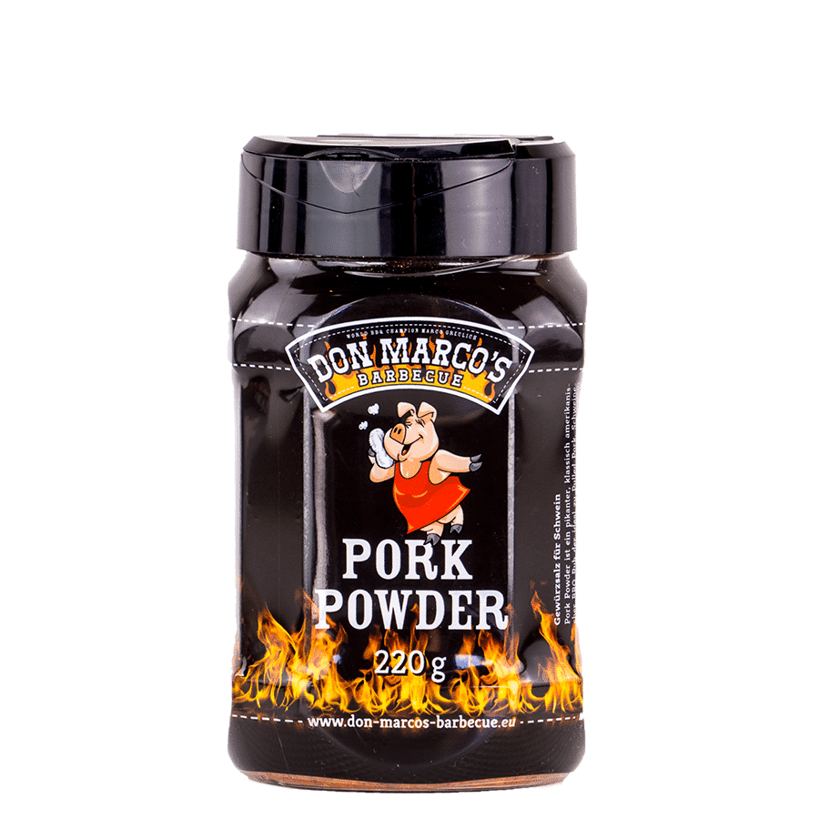 Don Marcos Pork Powder, BBQ Rub mit wenig Zucker