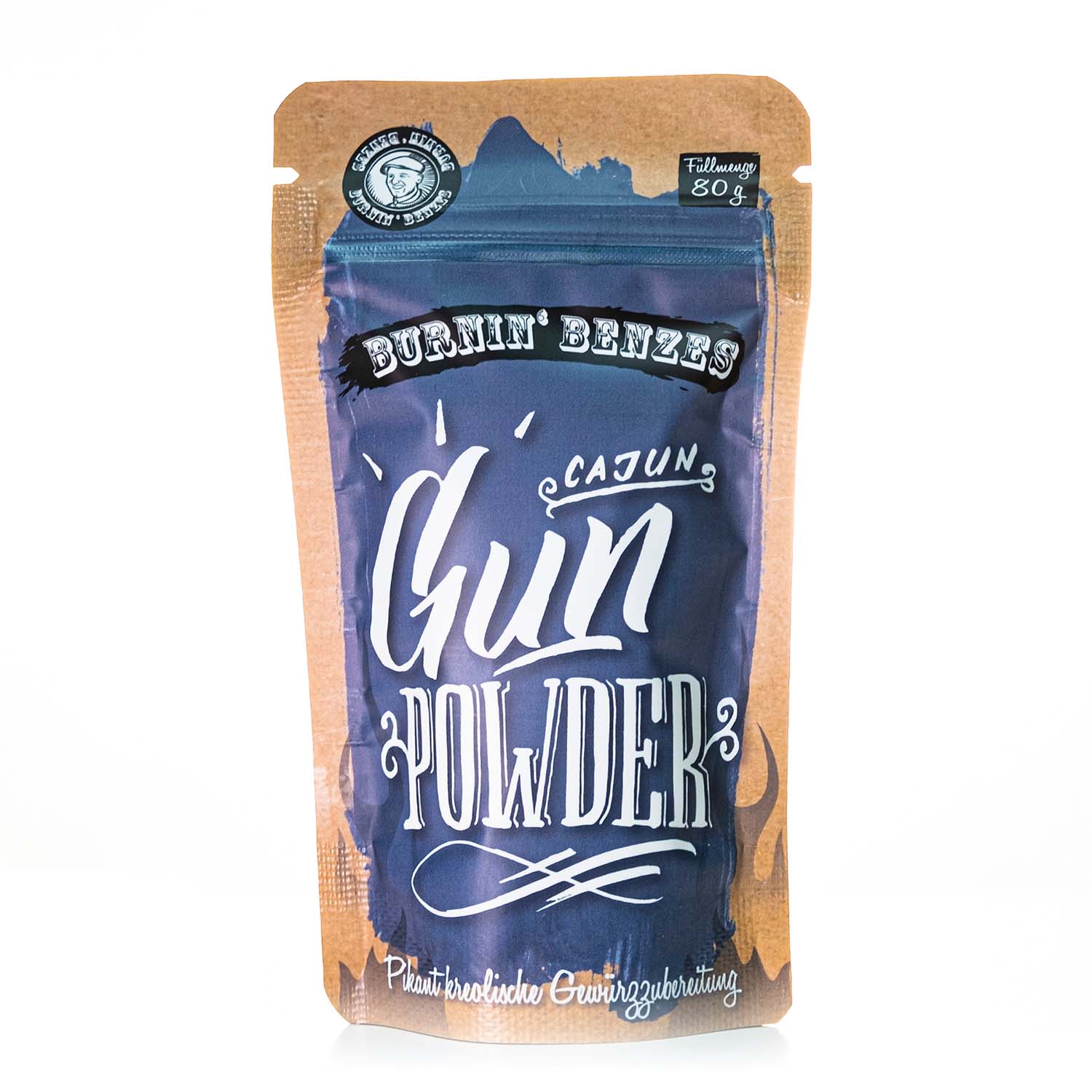 Burnin Benzes Cajun Gun Powder, für Kreolische Gerichte mit Pfiff