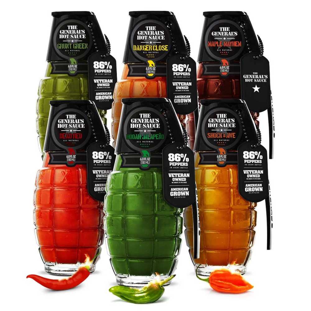 The Generals Hot Sauce 6er Geschenkbox