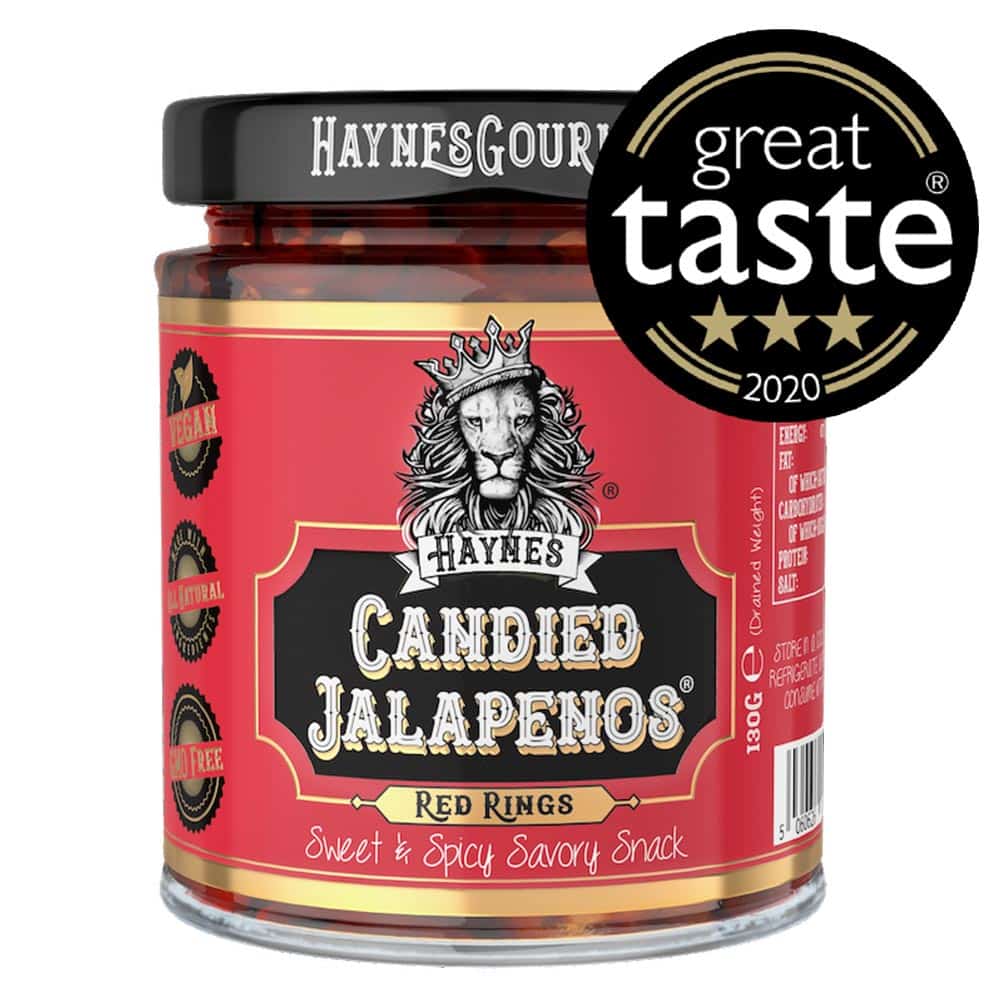 Kandierte Jalapenos (Red) von Haynes Gourmet