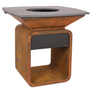 MOESTA ONE – Corten Stahl mit Lavastein Grillplatte