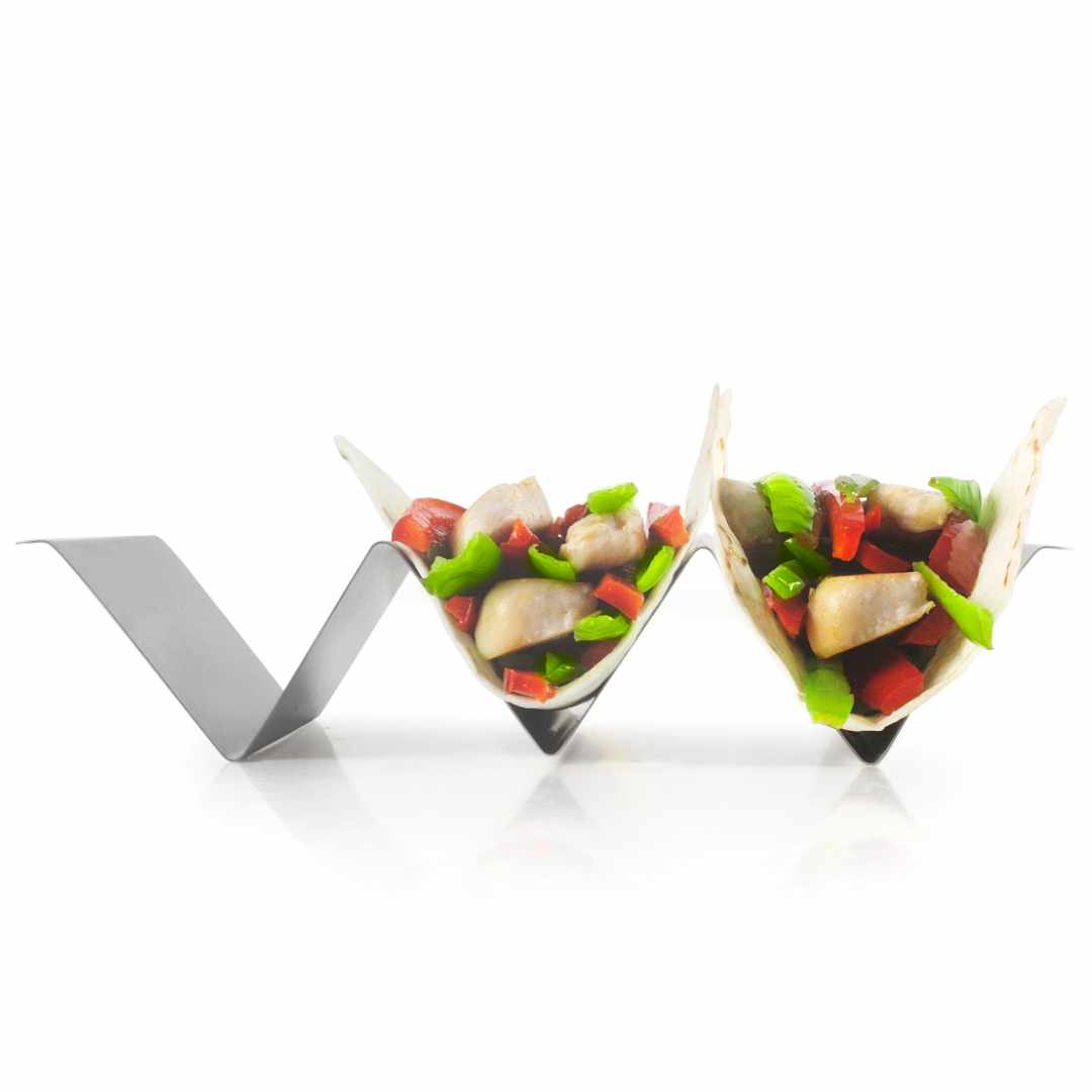 Taco-Halterung aus Edelstahl