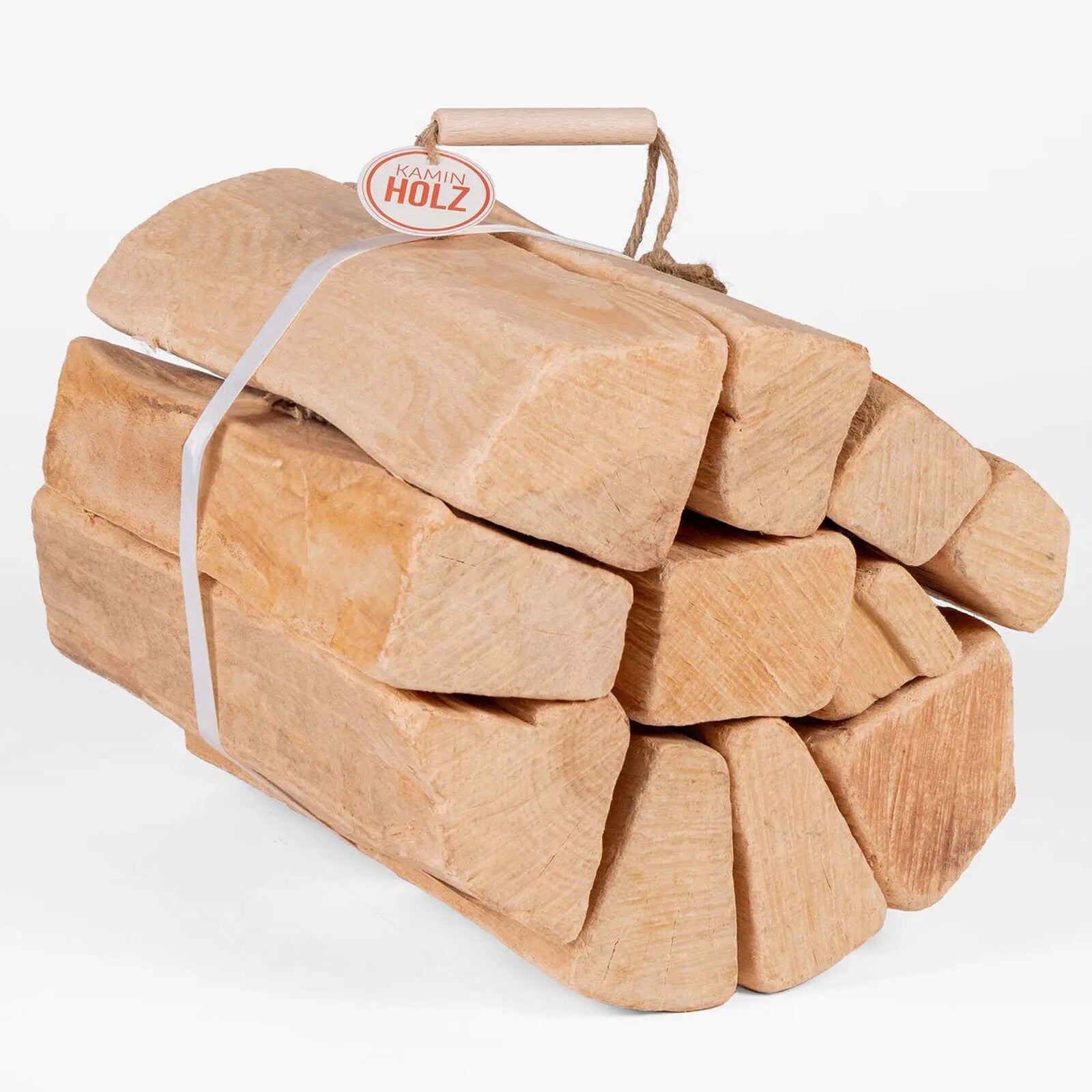 Buchenholz Scheite (Splitterfrei, abgerundet, 10kg Rolle)