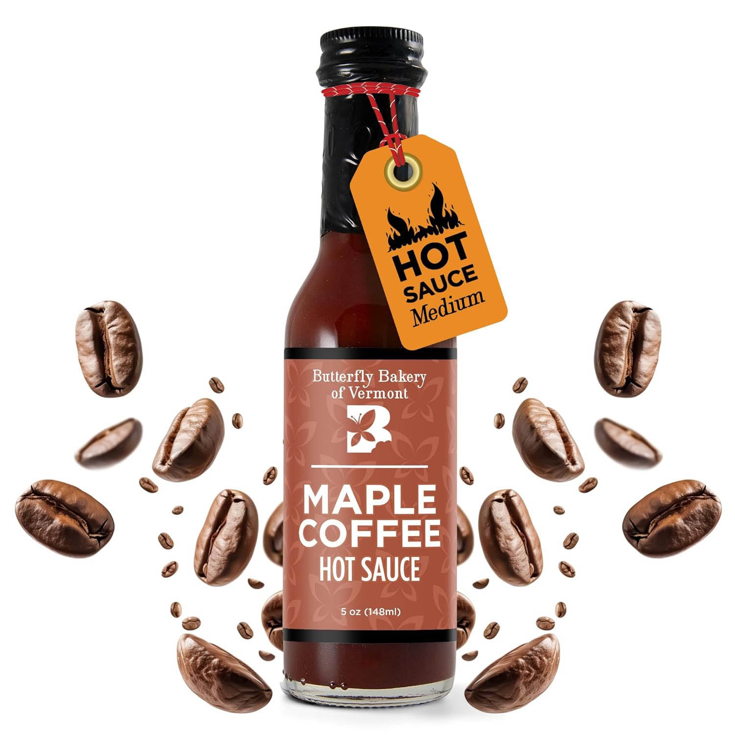 Maple Coffee Hot Sauce von Butterfly Bakery Vermont