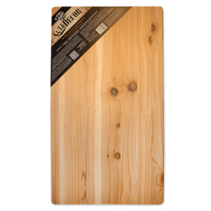 Das handgefertigte Schnitt-, Anricht- und Filitierbrett aus Western Red Cedar ist die ideale Grill Brett für BBQ. Extra grosse Arbeitsfläche (70x40cm)