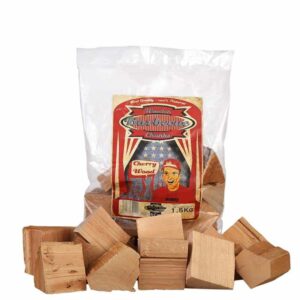 Kirsch Holz Chunks Axtschlag