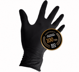 nitril-handschuhe-s-m-l-xxl Marinier Handschuhe Schwarz