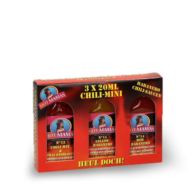 Hot Mamas Chili Mini Set Hot Mamas Chili Mini Saucen Set