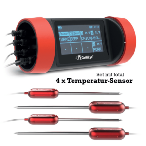 GrillEye Pro+ Set inkl. 4 Temperatur-Sensoren