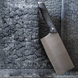 Hack Messer (Cleaver mit Burned Wood Griff)