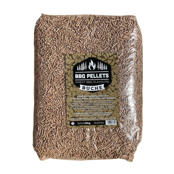 Buchenholzpellets (Sack zu 15kg) aus 100% Holzspänen