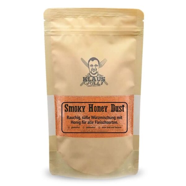Smoky Honey Dust ist süsslich mit ausgeprägter Rauchnote