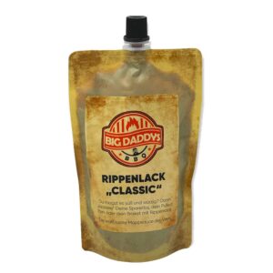 Rippenlack Classic ist die ultimative Barbecue- und Mopsauce für wirklich ALLES